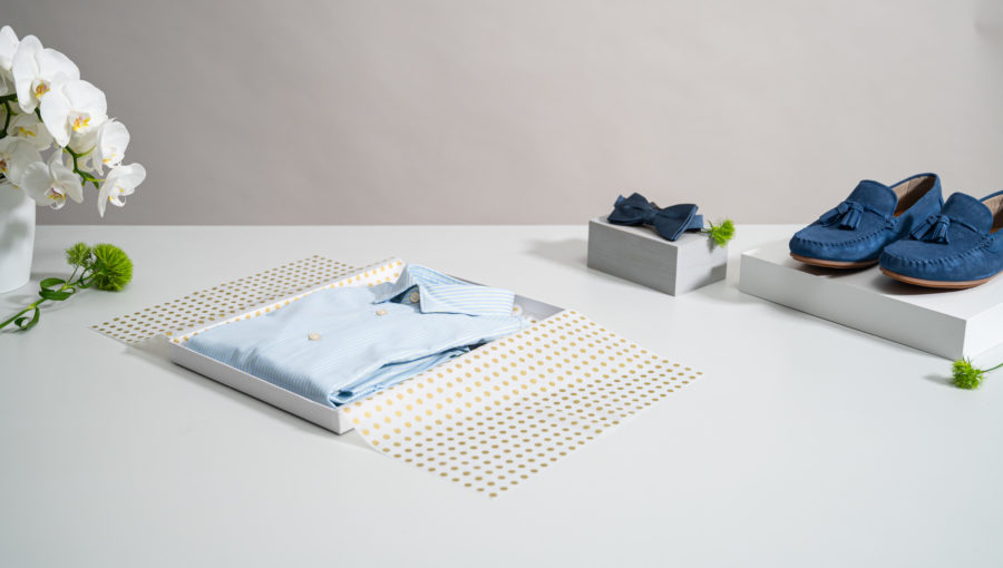 Luxury Wrapping Papers - shirt blue