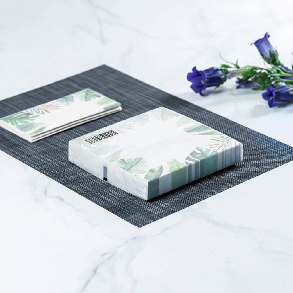 transparent paper for tissue and napkin packaging