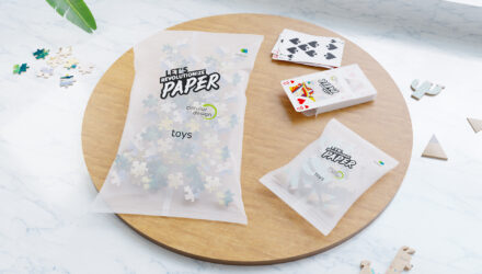 transparent paper packaging for toys