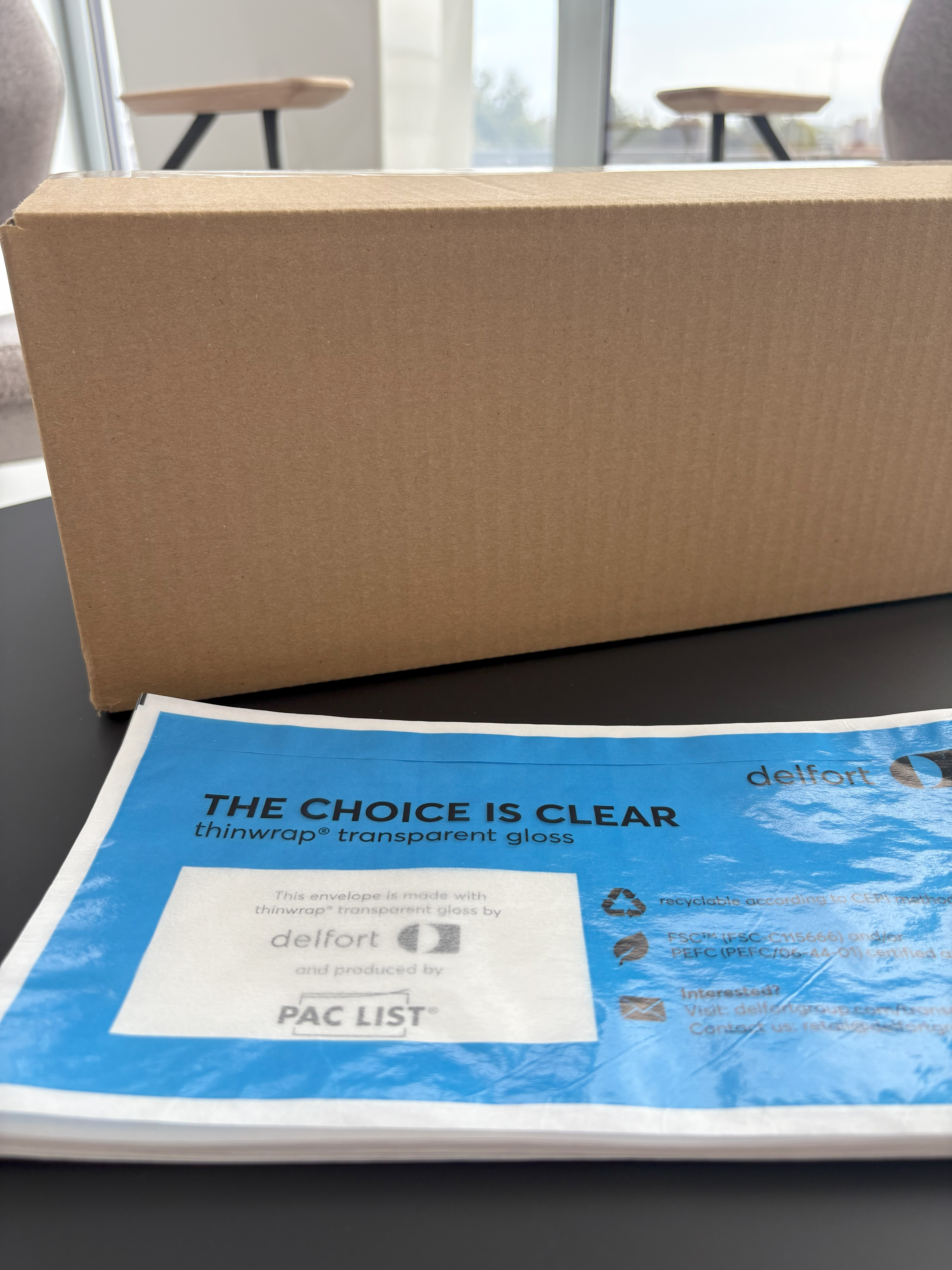 transparent paper for shipping envelopes